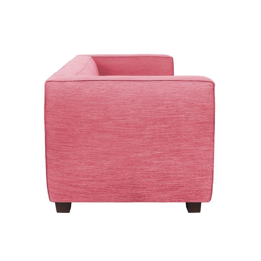 Sofá Namoradeira Amsterdam 1,40m Suede Pink - Inova Decorações - 3