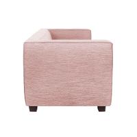 Sofá Namoradeira Amsterdam 1,40m Suede Rosa Bebe - Inova Decorações - 3