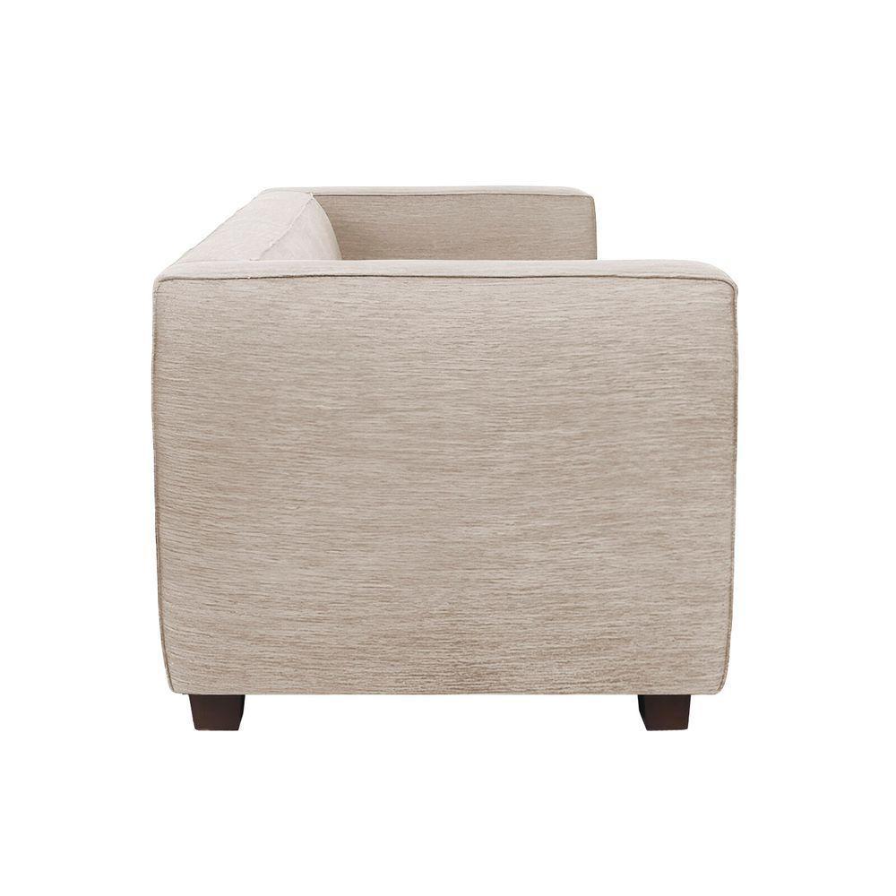 Sofá Namoradeira Amsterdam 1,40m Suede Bege - Inova Decorações - 3