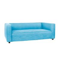 Sofá Namoradeira Amsterdam 1,40m Suede Azul Turquesa - Inova Decorações - 2