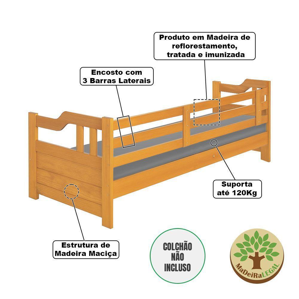 Sofá Cama Zurique Mona De Madeira Maciça Imbuia - 3