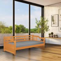 Sofá Cama Zurique Mona De Madeira Maciça Imbuia - 1