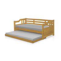 Sofá Cama Solteiro Madeira Com Cama Auxiliar E 2 Colchões Texas - Imbuia - 2