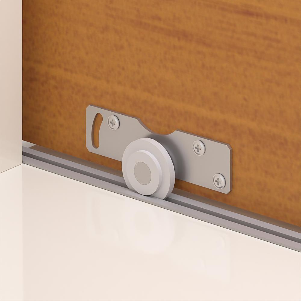 Rack Tv 65 Polegadas Com 2 Portas De Vidro Reflecta Lince - Off White E Cedro - 4