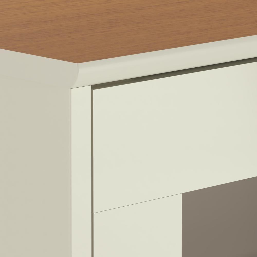 Rack Tv 65 Polegadas Com 2 Portas De Vidro Reflecta Lince - Off White E Cedro - 6