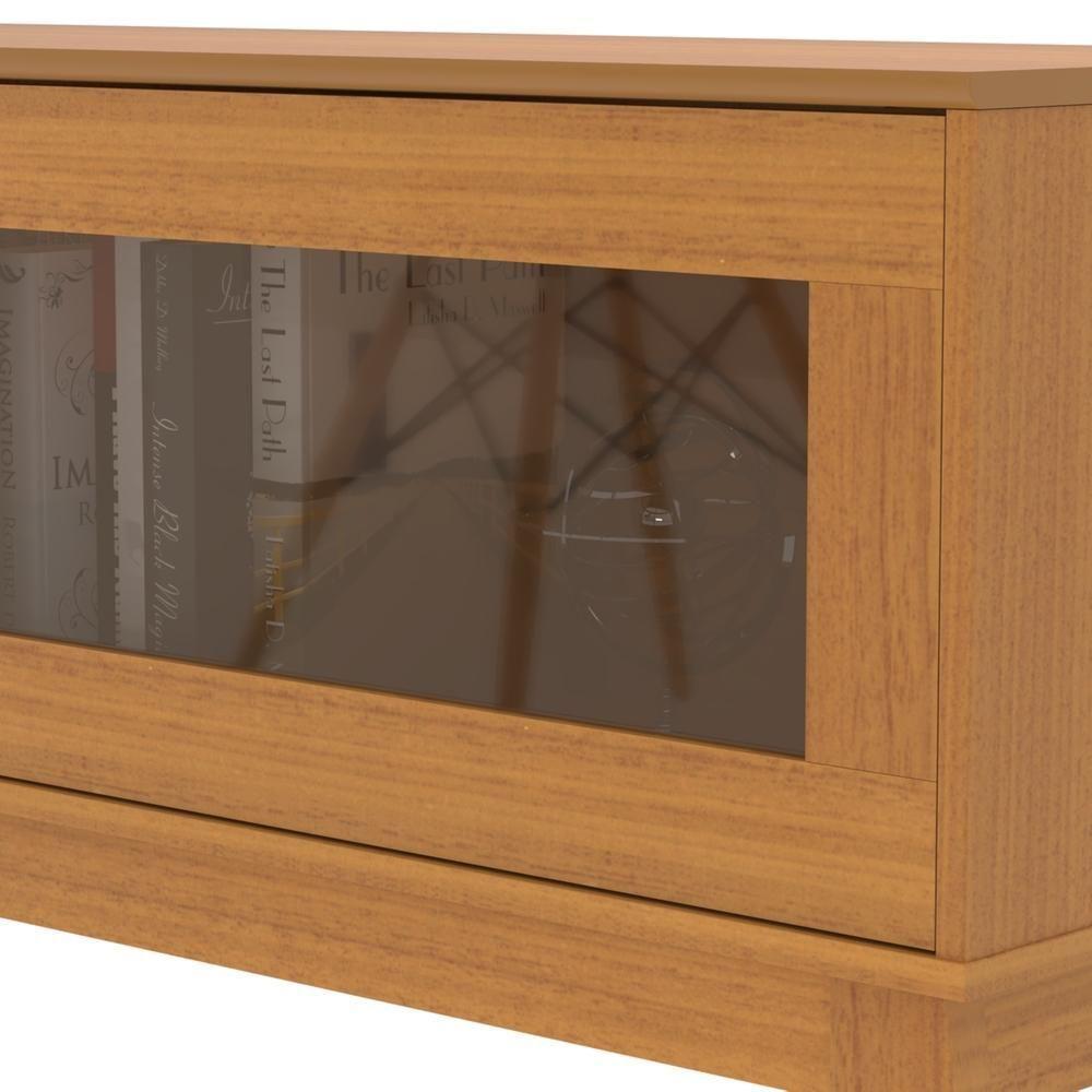 Rack Tv 65 Polegadas Com 2 Portas De Vidro Reflecta Lince - Cedro Cedro - 3