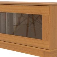 Rack Tv 65 Polegadas Com 2 Portas De Vidro Reflecta Lince - Cedro Cedro - 3