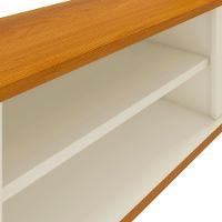 Rack Tv 75 Polegadas Com 2 Portas E Prateleira Riviera - Off White E Cedro - 3