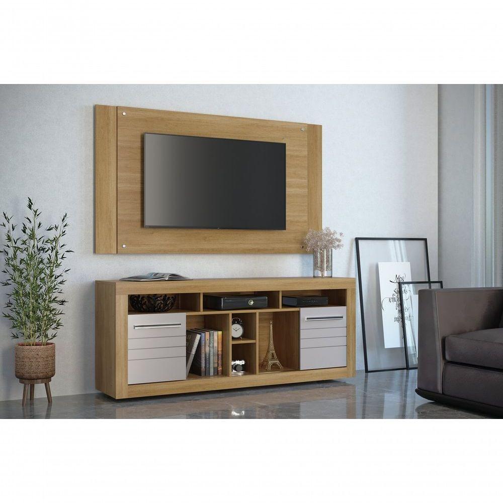 Rack Com Painel Firenze Para Tv Ate 50 Polegadas Valdemoveis - 2
