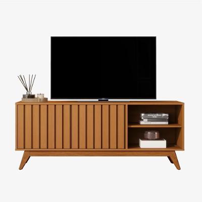 Rack Bancada Açai 140 Cm Tv Até 60 Com Pés Madeira Maciça Nature