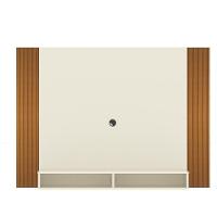 Painel Tv 43 Polegadas Suspenso Com Nichos Bonsai - Off White E Ripado Off White E Ripado - 5