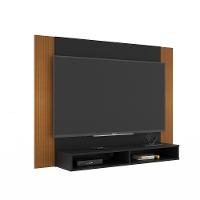 Painel Tv 43 Polegadas Suspenso Com Nichos Bonsai - Preto E Ripado Preto E Ripado - 6