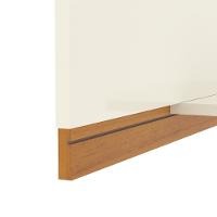 Painel Tv 32 Polegadas Com Prateleira Asteca - Off White E Cedro - 3