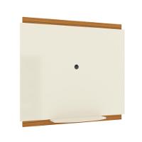 Painel Tv 32 Polegadas Com Prateleira Asteca - Off White E Cedro