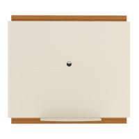 Painel Tv 32 Polegadas Com Prateleira Asteca - Off White E Cedro - 6