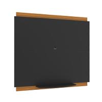 Painel Tv 32 Polegadas Com Prateleira Asteca - Preto E Cedro - 6