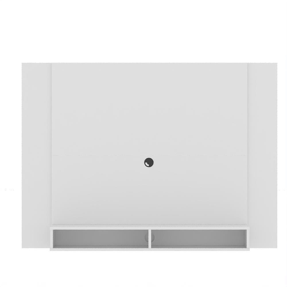 Painel Tv 43 Polegadas Suspenso Com Nichos Bonsai - Branco - 5