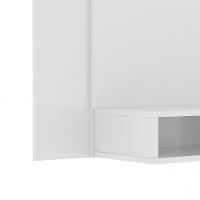Painel Tv 43 Polegadas Suspenso Com Nichos Bonsai - Branco - 3