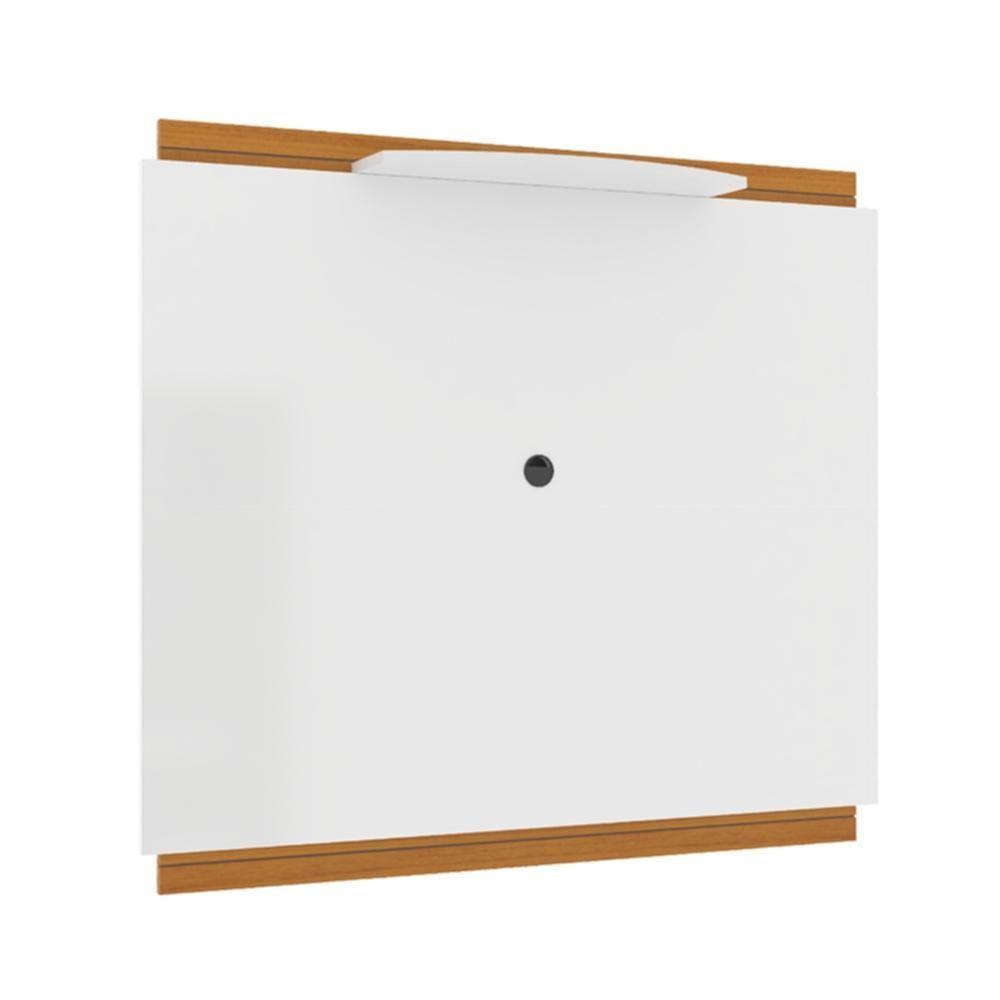 Painel Tv 32 Polegadas Com Prateleira Asteca - Branco E Cedro Branco E Cedro - 5