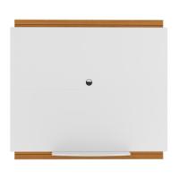 Painel Tv 32 Polegadas Com Prateleira Asteca - Branco E Cedro Branco E Cedro