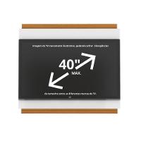 Painel Tv 32 Polegadas Com Prateleira Asteca - Branco E Cedro Branco E Cedro - 8