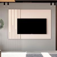 Painel Suspenso Boto 1.8 Com Led Sala Para Tv's Até 70 Pol Off White - 2