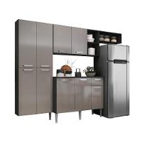 Cozinha Compacta Multimóveis Pequim Sun Fg3000 Com Armário E Balcão Preta/lacca Fumê - 2