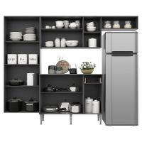 Cozinha Compacta Multimóveis Pequim Sun Fg3000 Com Armário E Balcão Preta/lacca Fumê - 3