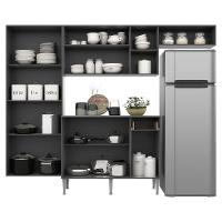 Cozinha Compacta Multimóveis Pequim Sun Fg3000 Com Armário E Balcão Preta/lacca Fumê - 8