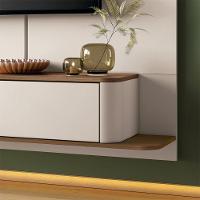 Painel Para Tv Até 70 Polegadas Home Suspenso Concept Off-white 1.8 Off-white/amadeirado - 5