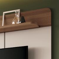 Painel Para Tv Até 70 Polegadas Home Suspenso Concept Off-white 1.8 Off-white/amadeirado - 6