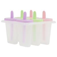 Moldes De Picolé Plástico Com 6 Divisões Para Delícias Geladas - 4