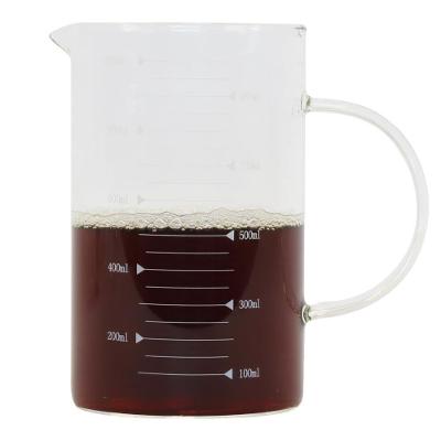 Jarra De Vidro Borossilicato 1l Com Marcação Para Líquidos Quentes E Frios
