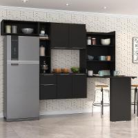 Cozinha Compacta Multimóveis Sofia Fg2010 Com Mesa Dobrável Preta - 2