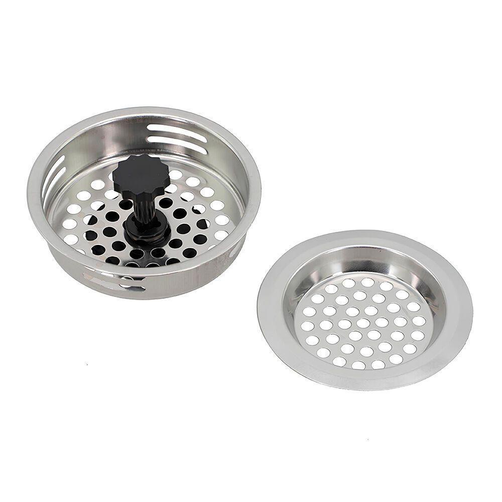 Kit De Ralos De Pia Inox Com Válvula Americana - Conjunto Elegante E Funcional - 1