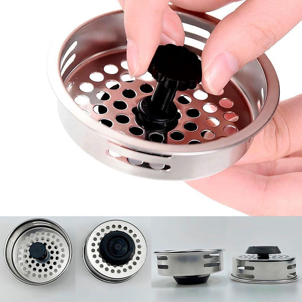 Kit De Ralos De Pia Inox Com Válvula Americana - Conjunto Elegante E Funcional - 4