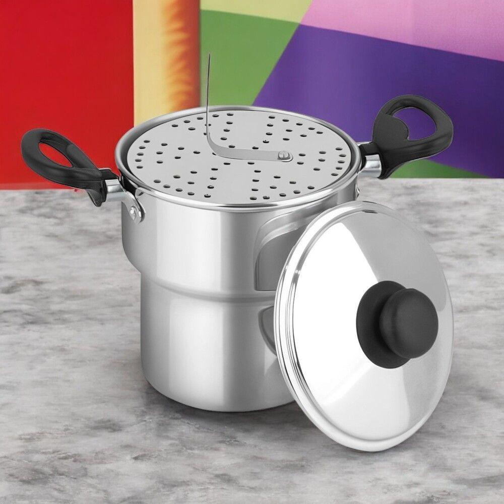 Cuscuzeira Alumínio ø12cm Porção Individual Alça Baquelite - 2