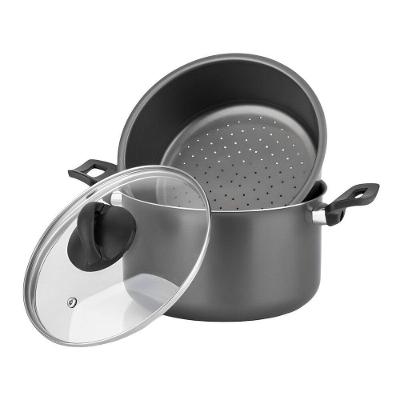 Panela De Cozimento A Vapor Cozivapor 3 Em 1 Grafite ø20cm