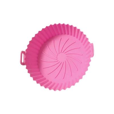 Tapete E Bandeja De Silicone Para Fritadeira A Ar - Rosa