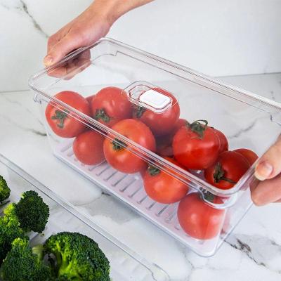 Organizador Transparente Para Geladeira 5l Com Tampa Acrílica - Praticidade E Estilo