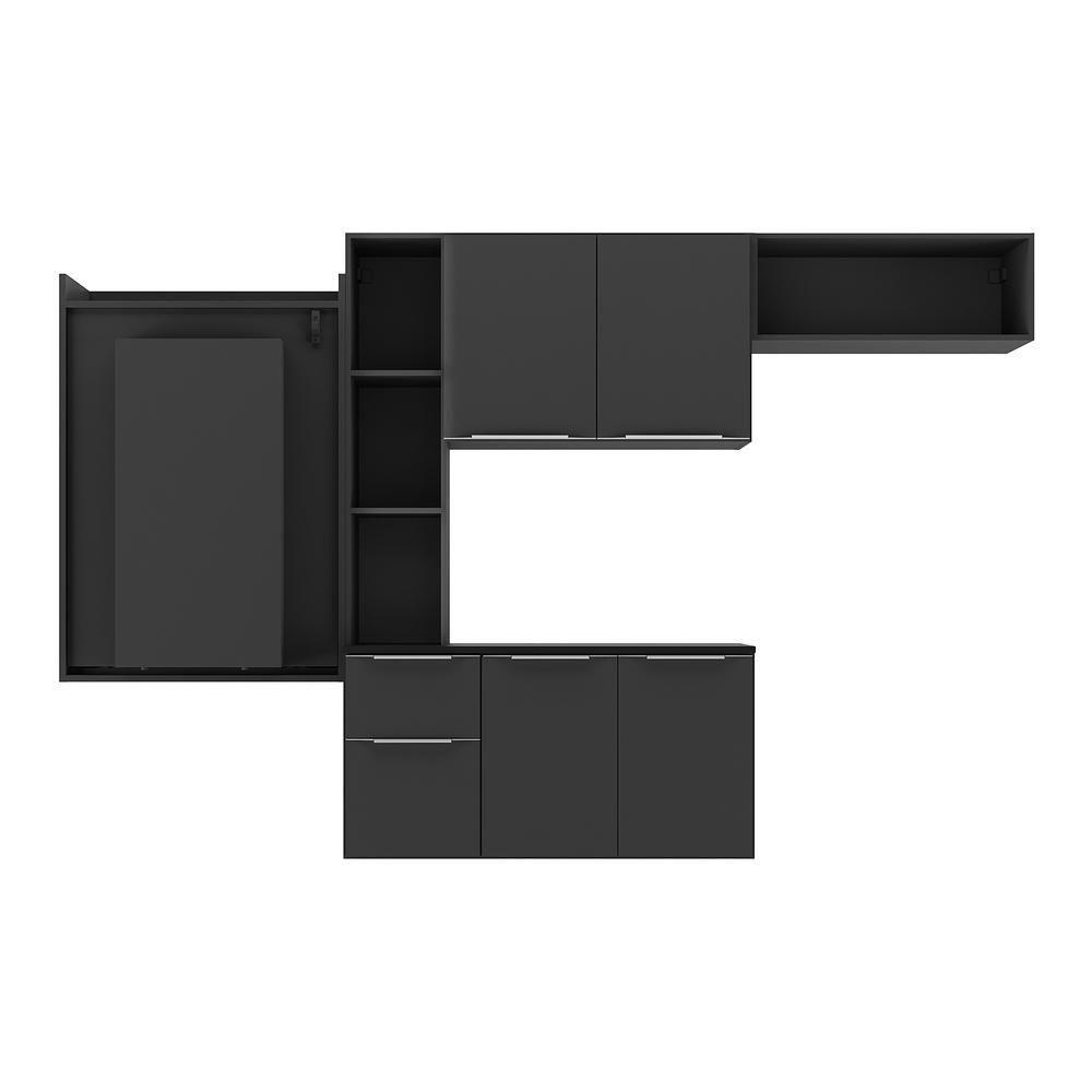 Cozinha Compacta Multimóveis Sofia Fg2007 Com Mesa Dobrável Preta - 8