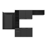 Cozinha Compacta Multimóveis Sofia Fg2007 Com Mesa Dobrável Preta - 8