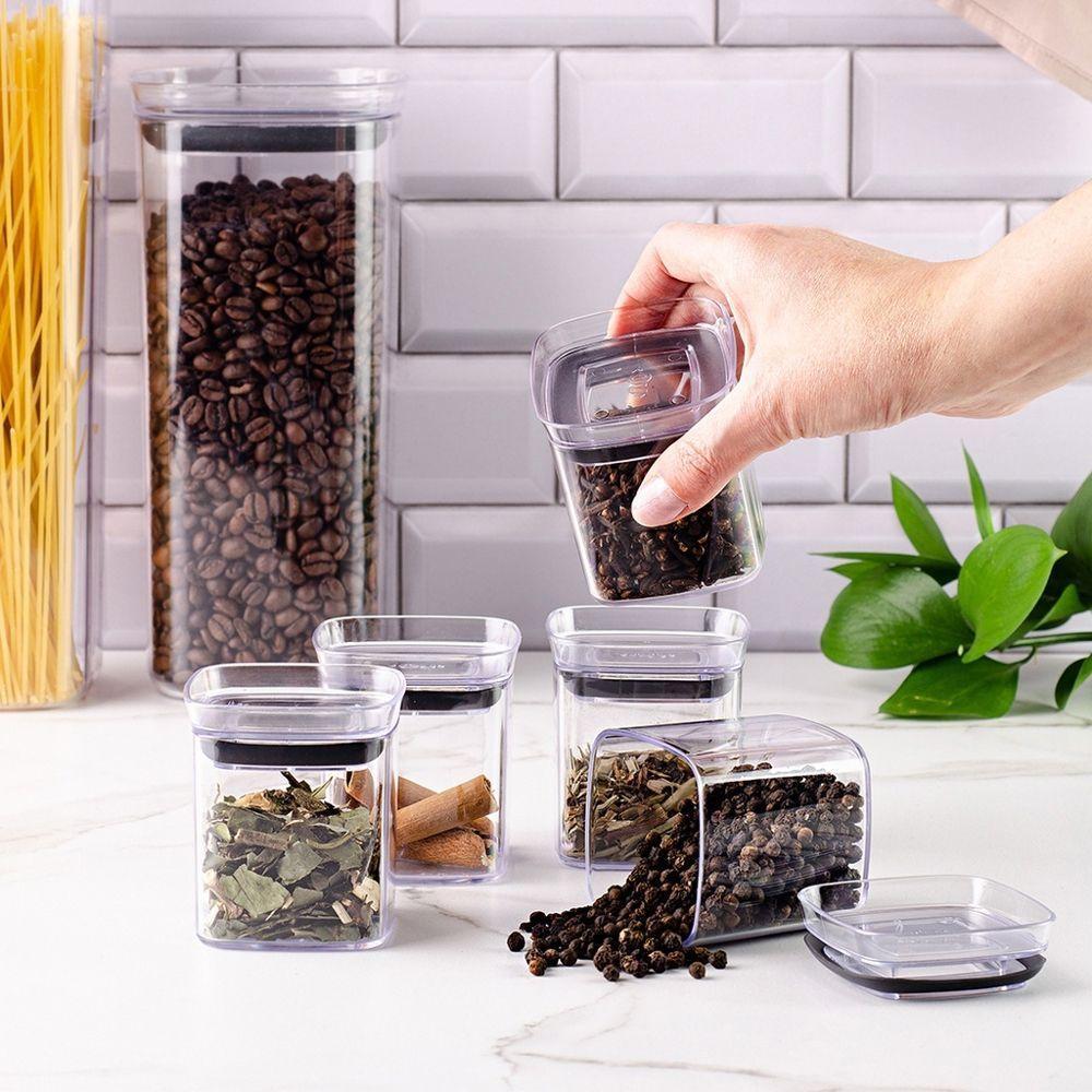 Conjunto De 12 Potes Herméticos Para Organização De Temperos - 150ml - 6