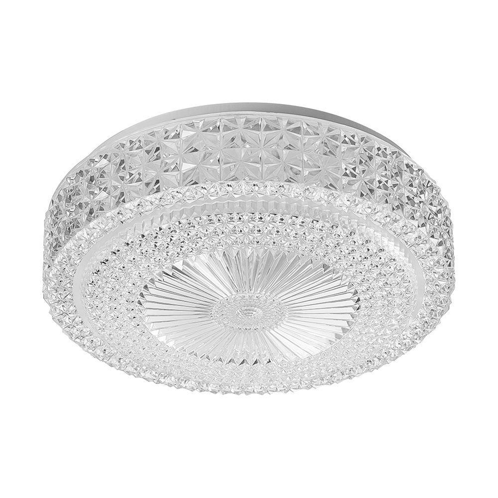 Plafon De Led Sobrepor Redondo Shine Liso 18w Blumenau 3000k Luz Quente - 1