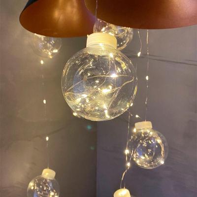 Varal Led 10 Lampadas Bola Incandescentes Fio De Fada Branco Quente