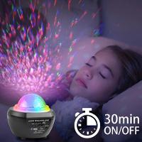 Luminaria Pojeção De Estrelas Universo Caixa De Som Bluetooth Preto - 2