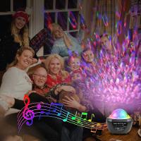 Luminaria Pojeção De Estrelas Universo Caixa De Som Bluetooth Preto