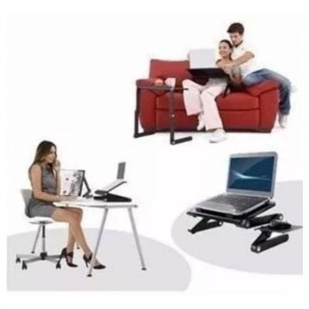 Mesa Notebook Multifuncional Articulavel Cama Mouse T8 - 4