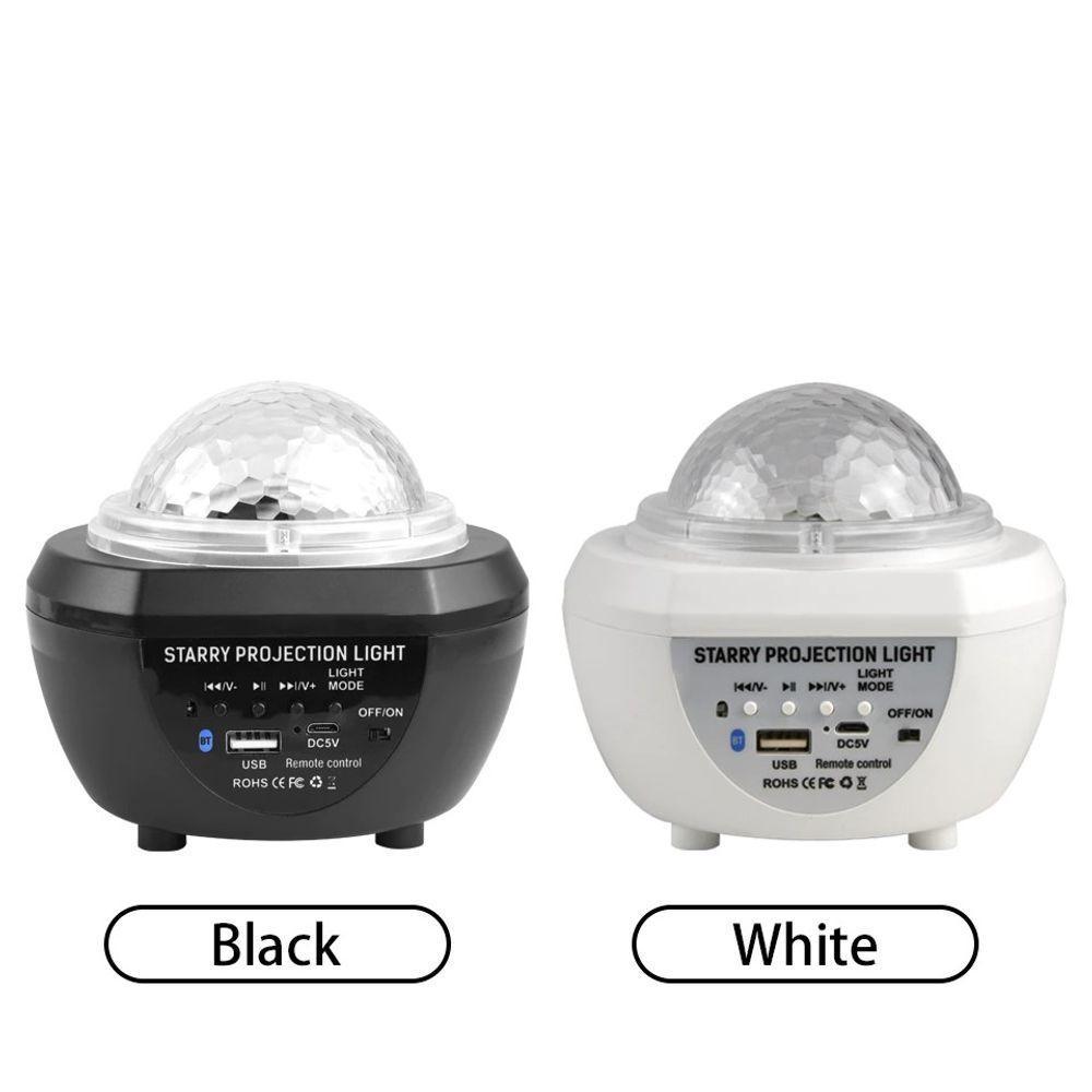 Luminaria Pojeção De Estrelas Universo Caixa De Som Bluetooth Branco - 3