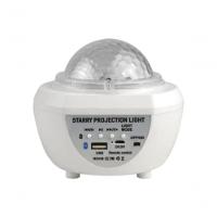 Luminaria Pojeção De Estrelas Universo Caixa De Som Bluetooth Branco - 1